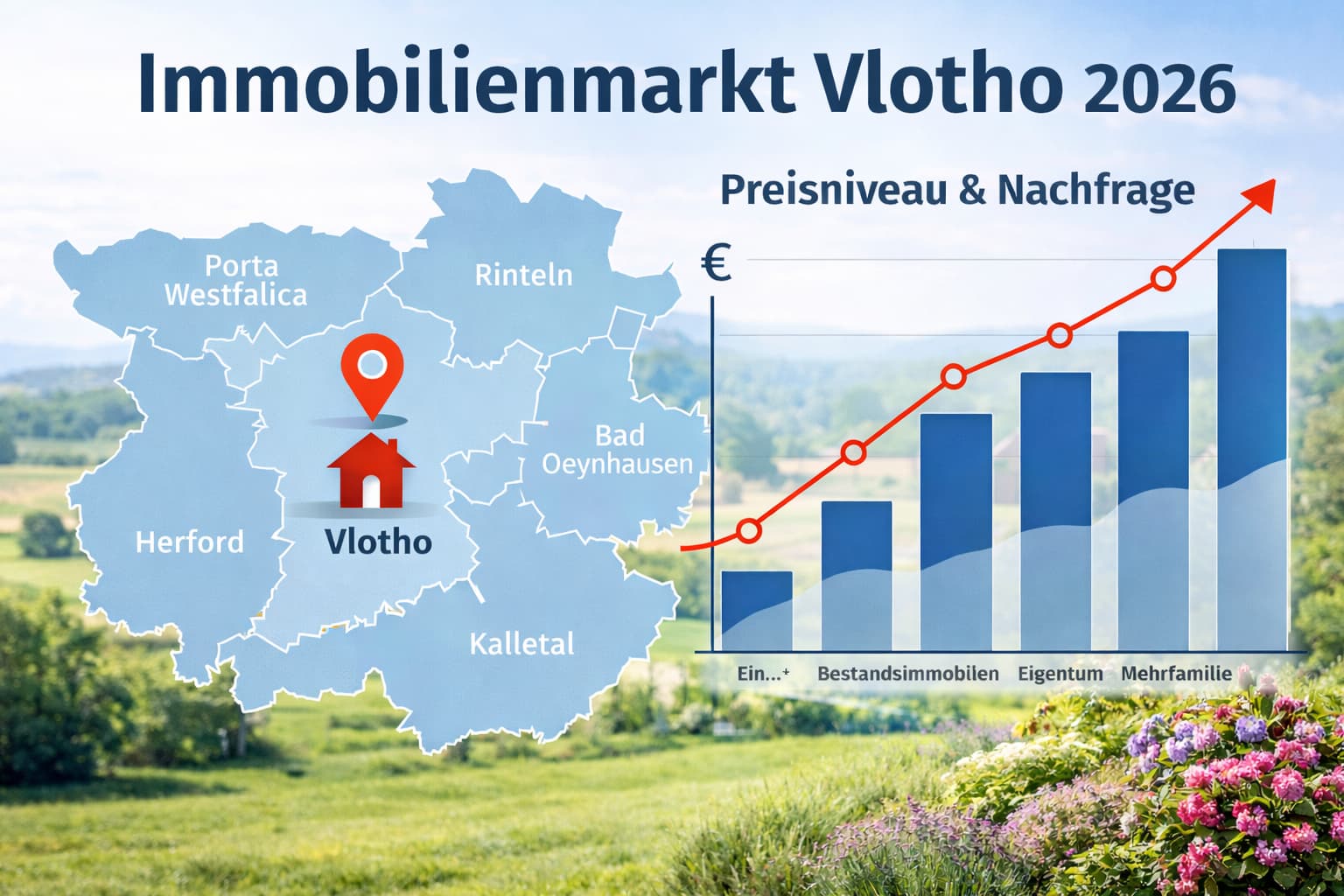 Immobilienmarkt in Vlotho – Marktanalyse von Hoffrichter Immobilien für Ostwestfalen-Lippe
