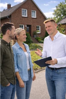 immobilienmakler im kundentermin in loehne