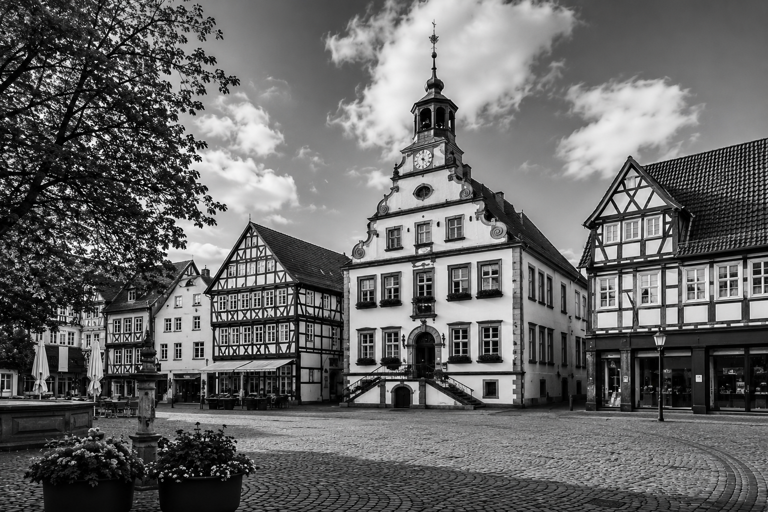 Immobilienmarkt Lage 2026 – Preise, Trends & Wohnlagen Historischer Marktplatz in Lage – Beitragsbild zum Immobilienmarkt Lage 2026